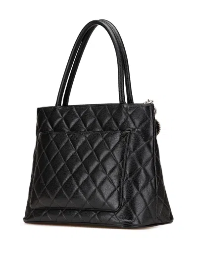 Pre-owned Chanel 1997-1999 Caviar Medallion Tote Bag