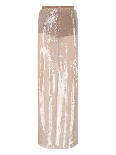 Giuseppe Di Morabito Sheer Overlay Sequin Embellishment Skirt