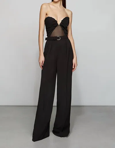 Et Ochs Ophelia Strapless Jumpsuit In Black