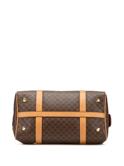 Pre-owned Celine 2012 Macadam Coated Canvas Boston Bag