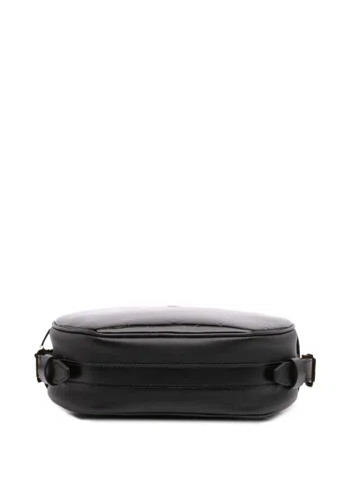 Pre-owned Louis Vuitton 2021-2025 Monogram Vernis Boite Chapeau Souple Mm Crossbody Bag In Black