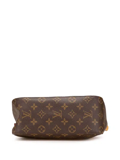 Pre-owned Louis Vuitton 2002 Monogram Looping Mm Shoulder Bag In Brown