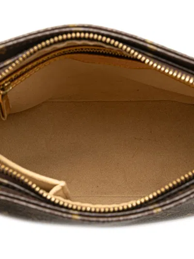 Pre-owned Louis Vuitton 2002 Monogram Looping Mm Shoulder Bag In Brown