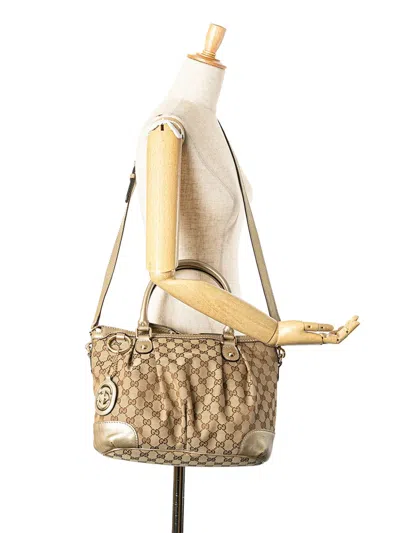 Pre-owned Gucci 2000-2015 Gg Canvas Sukey Satchel