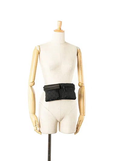 Pre-owned Gucci 2000-2015 Gg Canvas Double Pocket Belt Bag
