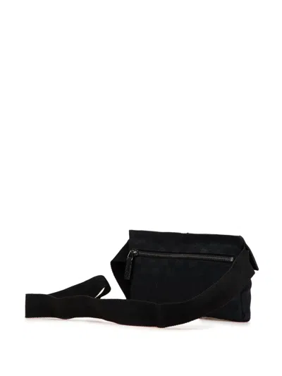 Pre-owned Gucci 2000-2015 Gg Canvas Double Pocket Belt Bag