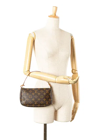 Pre-owned Louis Vuitton 2000 Monogram Pochette Accessoires Shoulder Bag