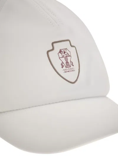 Brunello Cucinelli Men Baseball Cap In Tech Fabric With Logo