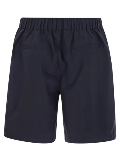 Brunello Cucinelli Men Bermuda Shorts In Tech Fabric With Darts