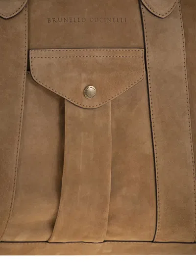 Brunello Cucinelli Men Borsone Biscotto