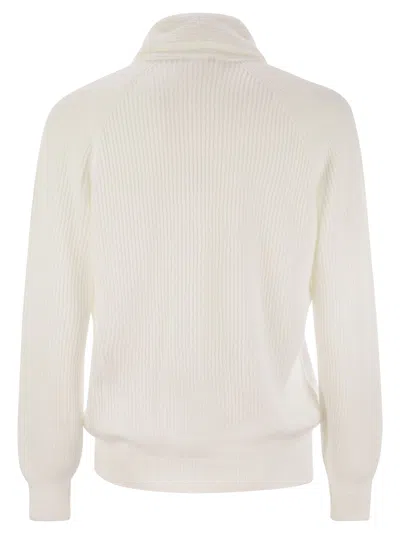 Brunello Cucinelli Men's Buttoned Cotton Rib Cardigan