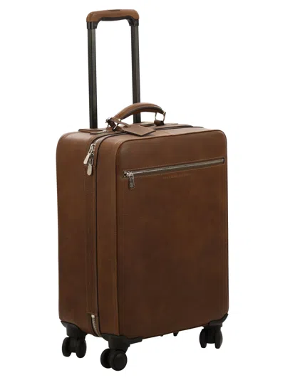 Brunello Cucinelli Men Calfskin Trolley With Grain