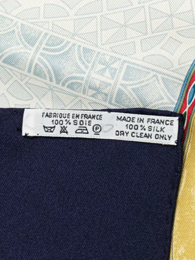 Pre-owned Hermes 20th Century Cavaliers Peuls Silk Scarf Scarves