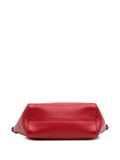 Pre-owned Gucci 2016-2024 Mini Leather Swing Satchel In Red