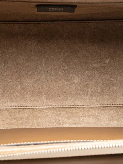 Pre-owned Fendi 2000-2010 Zucca Canvas Soft Trunk Satchel In Brown