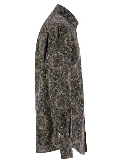 Brunello Cucinelli Paisley Print Cotton Shirt