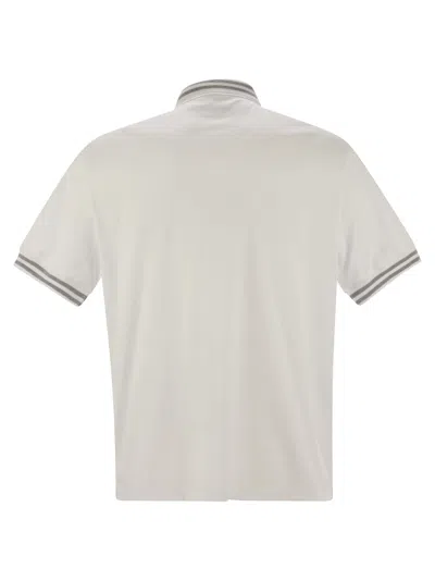 Brunello Cucinelli Cotton Polo Shirt With Printed Logo