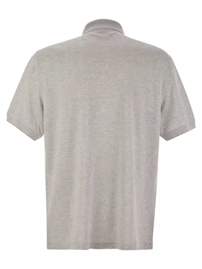 Brunello Cucinelli Cotton Polo Shirt With Printed Logo