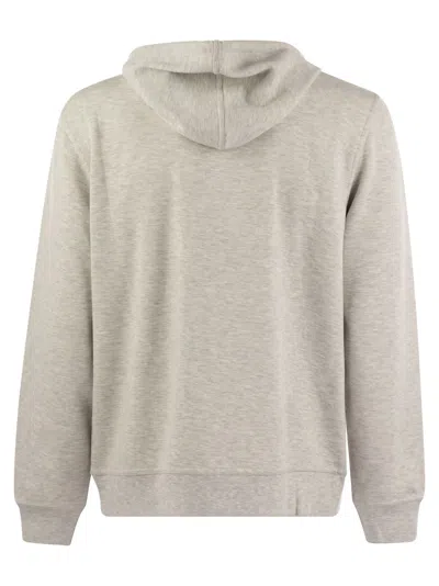 Brunello Cucinelli Cashmere Hoodie With Zip Closure