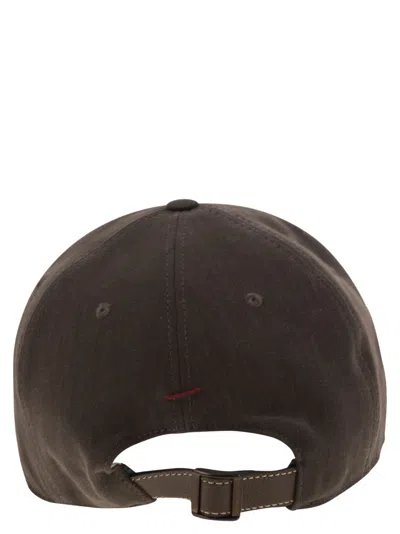Brunello Cucinelli Logo-embroidered Linen Baseball Cap