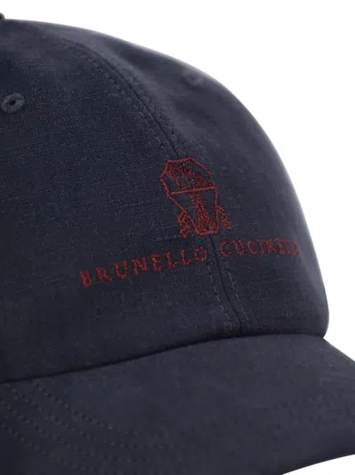 Brunello Cucinelli Logo Embroidered Baseball Cap