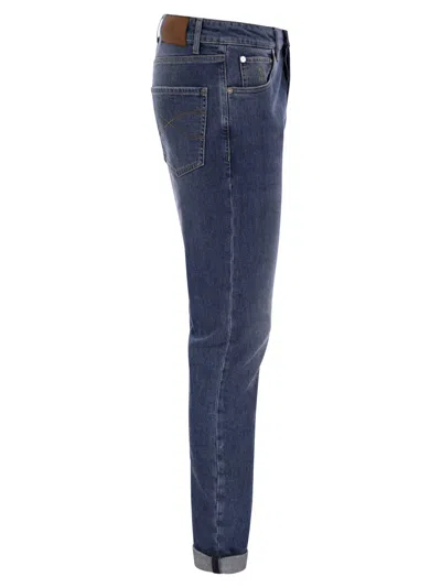 Brunello Cucinelli Five Pocket Leisure Fit Trousers In Lightweight Denim