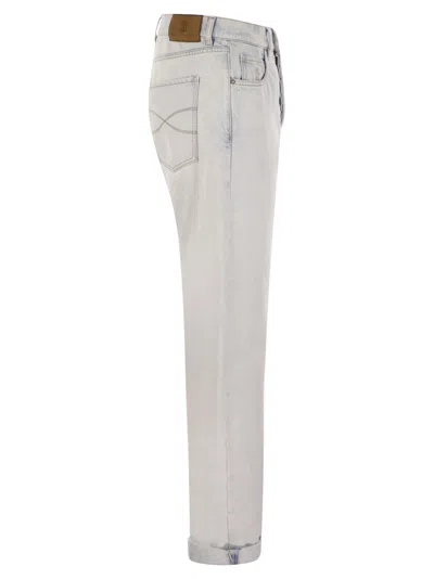 Brunello Cucinelli Men's Five-pocket Iconic Fit Denim Trousers