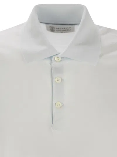 Brunello Cucinelli Men Lightweight Cotton Knit Polo Shirt