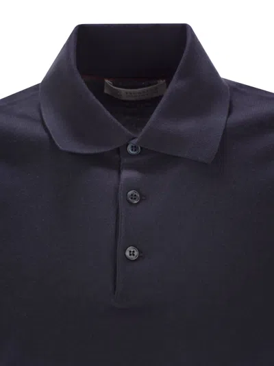 Brunello Cucinelli Men Lightweight Cotton Knit Polo Shirt