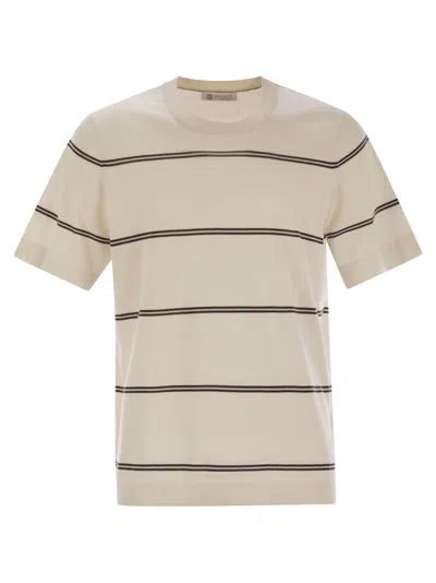 Brunello Cucinelli Striped Crewneck T-shirt