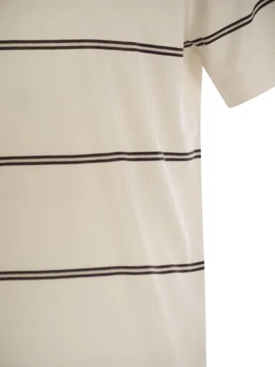 Brunello Cucinelli Striped Crewneck T-shirt
