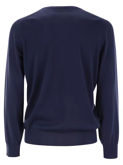 Brunello Cucinelli Men Maglia G/c Galassia/grigio Scuro In Blue