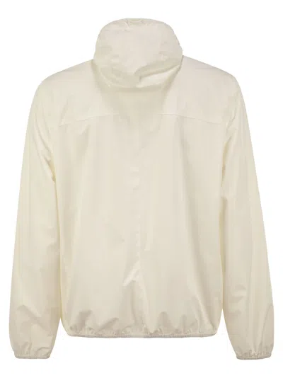 Brunello Cucinelli Ivory Stretch Nylon Jacket In White