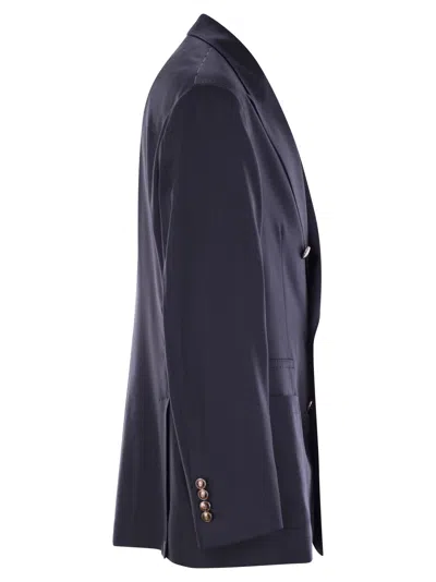 Brunello Cucinelli One And A Half Breasted Deconstructed Jacket In Virgin Wool