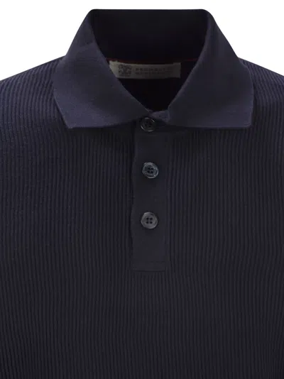 Brunello Cucinelli Men Lightweight Cotton Knit Polo Shirt
