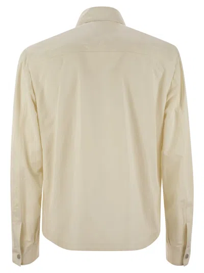 Brunello Cucinelli Men Shirt-style Outerwear Unlined In Water-repellent Microfibre With Heat Tapes
