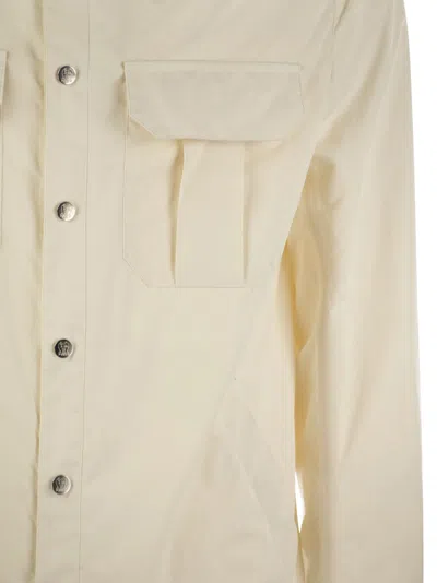 Brunello Cucinelli Men Shirt-style Outerwear Unlined In Water-repellent Microfibre With Heat Tapes
