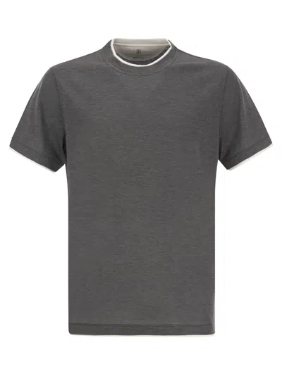 Brunello Cucinelli Layered-effect Cotton T-shirt
