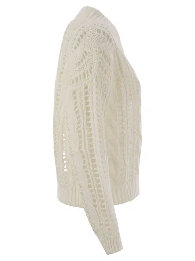 Brunello Cucinelli Lace-knit Sweater