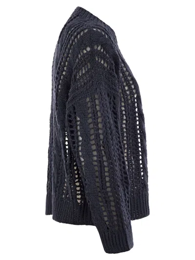 Brunello Cucinelli Women's Cable & Mesh Jute And Cotton T-shirt
