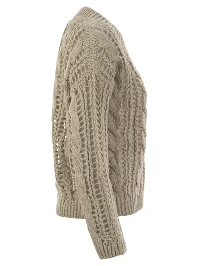 Brunello Cucinelli Women's Cable & Mesh Jute And Cotton Jersey