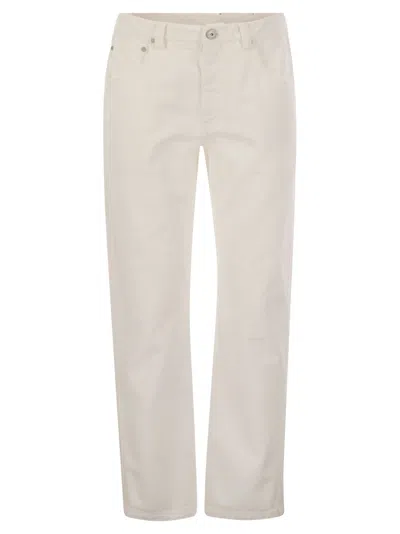 Brunello Cucinelli Women Cotton 5-pocket Trousers In Multi