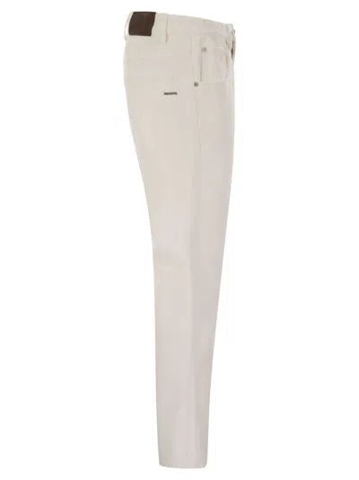 Brunello Cucinelli Women Cotton 5-pocket Trousers In Multi