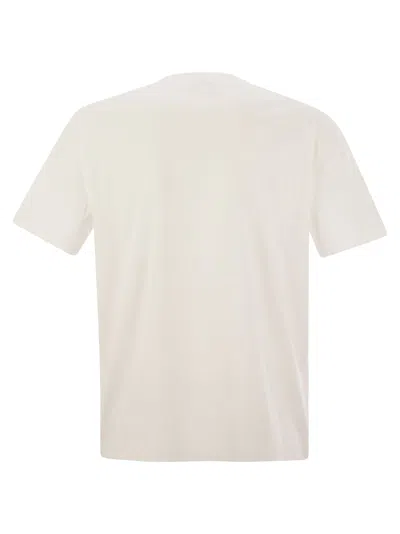 Brunello Cucinelli Cotton Jersey T-shirt With Shiny Pocket Detail