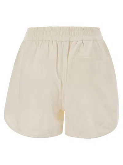 Brunello Cucinelli Sweatshirt Shorts Bermuda And Short In Neutral