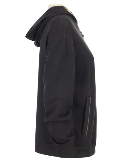 Brunello Cucinelli Women Cotton-silk Sweatshirt Topwear With Jewellery