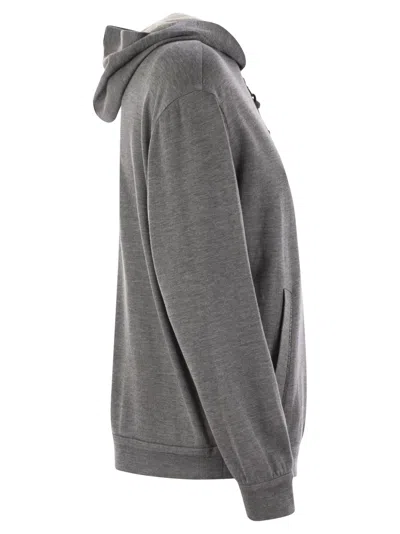 Brunello Cucinelli Women Cotton-silk Sweatshirt Topwear With Jewellery