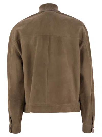 Brunello Cucinelli Women's Couture Suede Outerwear With Jewellery