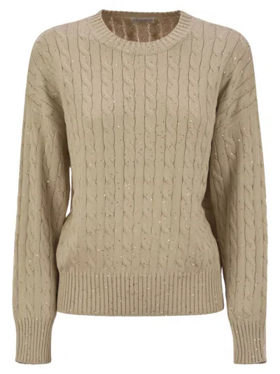 Brunello Cucinelli Dazzling Cables Cotton Jersey