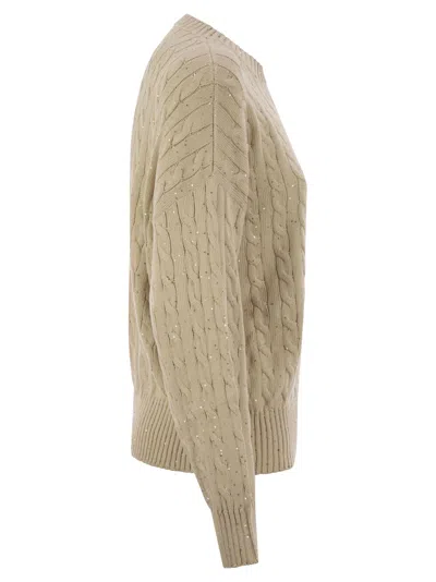 Brunello Cucinelli Dazzling Cables Cotton Jersey